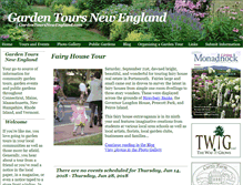 Tablet Screenshot of gardentoursnewengland.com